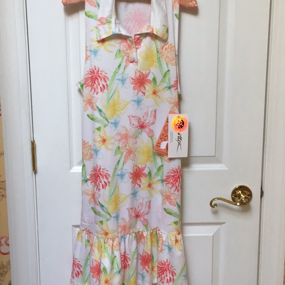 Gottex Floral Sleeveless Dress NWT